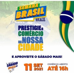 Campanha “Sábado Mais +” acontece no dia 11 de setembro